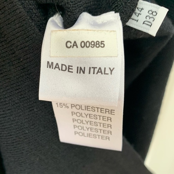 BLUMARINE Zipper Black Sweater Dress Made in Italy - Picture 8 of 9